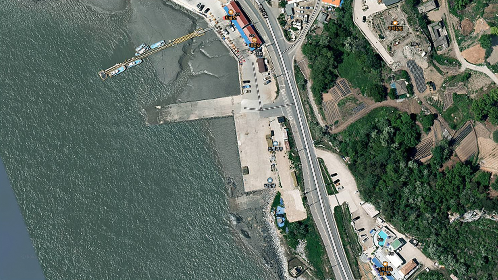 건평항 주변 모습 1