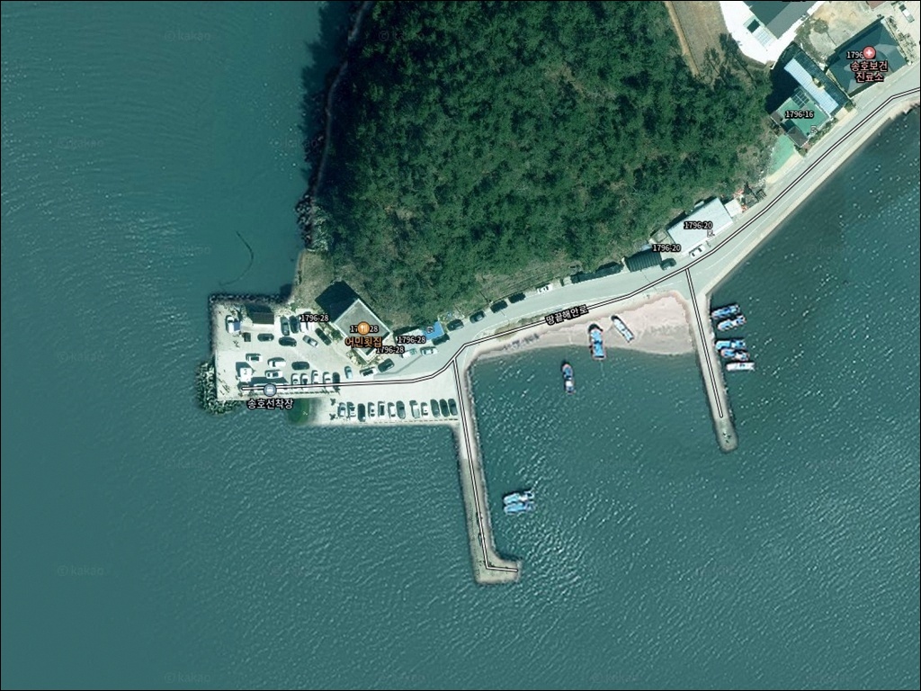 송호항(송호리선착장, 송호리방파제) 주변 모습 1