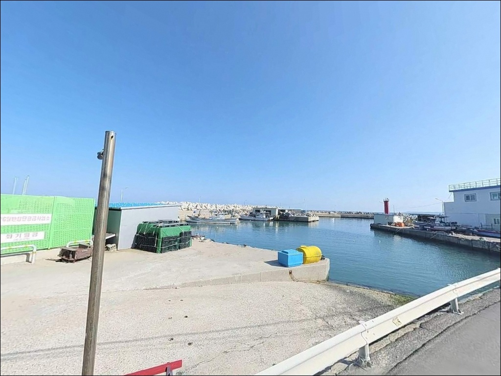 오도리간이해수욕장 방파제 주변 모습 6
